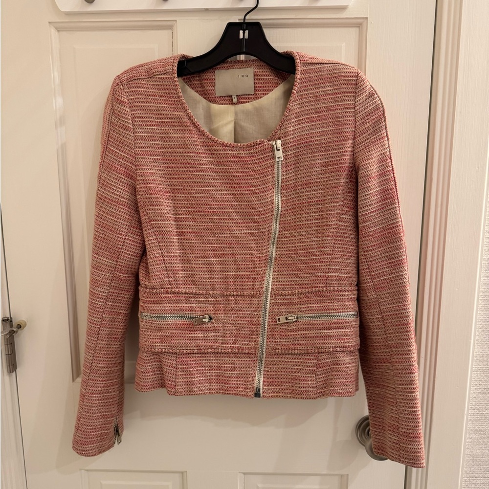 Red white and silver blazer